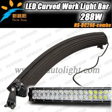 latest 50\" 288W Radius Led Light Bar Curved Light Bar with curved bent