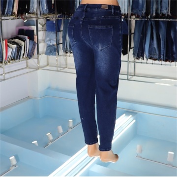 Wholesale Ladies Blue Fashion Jeans