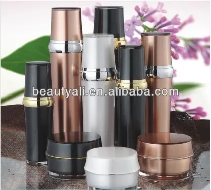 Luxury cosmetic packaging acrylic lotion bottle with pump