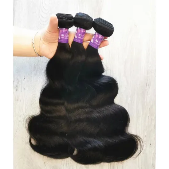 X-TRESS RuiMei Natural Color Loose Wave Human Hair Bundles Raw Peruvian Cuticle Aligned Human Hair Extension Sample Available