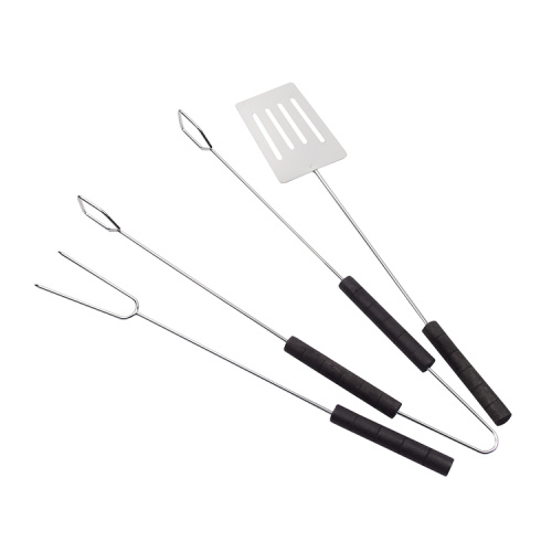 3pcs food grade stainless steel bbq tools