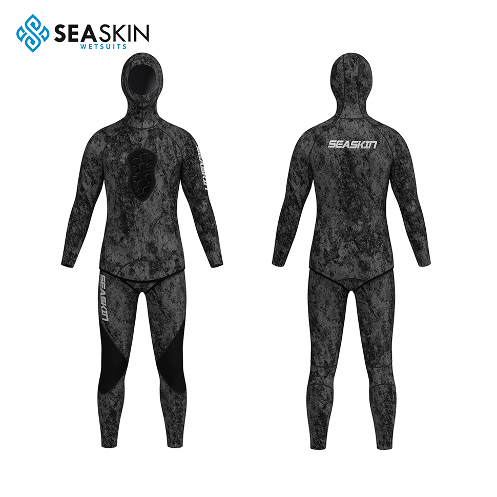 Seaskin 2.5mm spearfishing menyelam yamamoto camo wetsuit