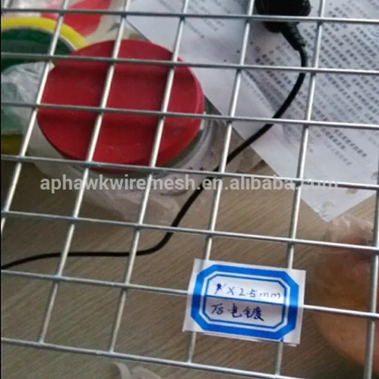 best quality Square Hole Shape galvanized welded wire mesh