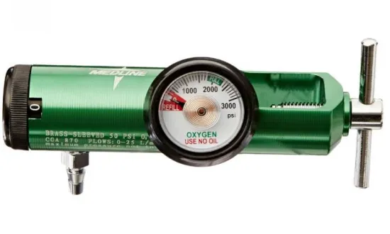 Oxygen Flow meter with Humidifier Medical Oxygen Regulator