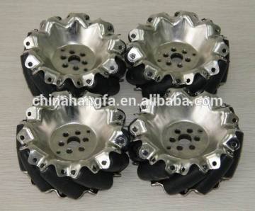 a set of 100mm steel mecanum wheel (2 right+ 2 left )