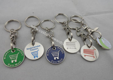 Soft Enamel Zinc Alloy, Aluminum, Iron Trolley Coin With Nickel Plating, Flat Or Double Back
