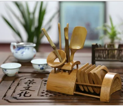 Bamboo craft tea set