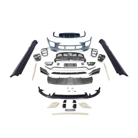 Turbo Body Kit for Porsche Macan 2014-2017: Front Bumper Grille, Lip, Rear Diffuser, Side Skirts - TKT Small Kit