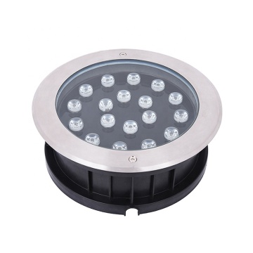 Piso empotrado impermeable al aire libre LED redondo LED