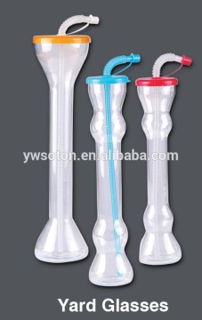 Plastic Party Yard Home Bottle Cups With Straws Water Bottles Drinkware