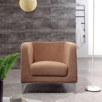 Best Quality One Seat Stainless Steel Fabric Living Room Sofa