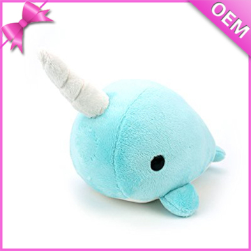 12" Long Adorable Soft Plush Toy Narwhal, Stuffed Narwhal Toy, Narwhal Plush Toy