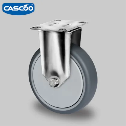 CASCOO 125MM Rubber Stainless Trolley Caster Kitchen Trolley Rack