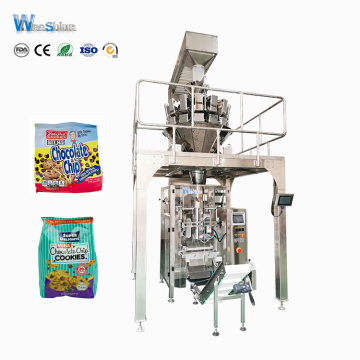 Machine d&#39;emballage de granules biscuits à pesée à plusieurs têtes