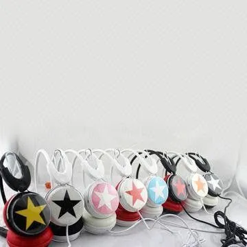 Star Mix Style Portable Stereo Headphones For Mp4 / Computer 108db