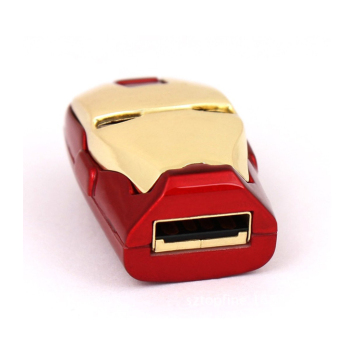 Portable Metal USB 2.0 Flash America Iron Man Led Pen Drive Memory card