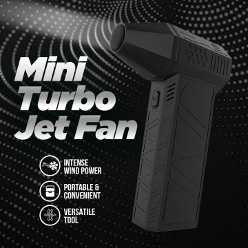 F.Easy.D Leaf Vacuum Turbo Motor Fan Fan - Перезаряжаемая карманная вентилятор для эффективной сушки