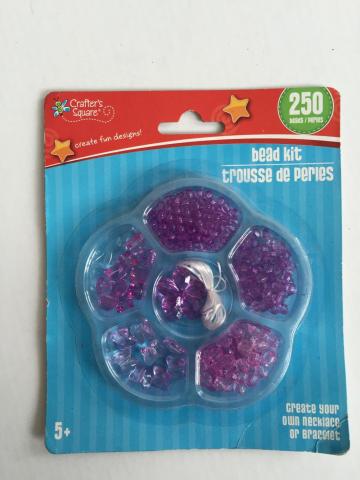 plastic beads set assorted color