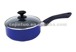 Aluminum Non-Stick Milk Boiler With Glass Lid