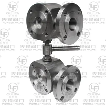Duplex 3-Way Flanged Ball Valve with Wafer Type