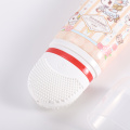 Face cream tube with electric silicone brush applicator