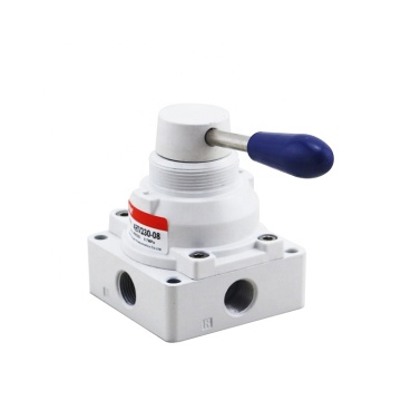 4HV Manual Rotary Pneumatic Control Valve - 4 Way 2 Position Pneumatic Lever Valve