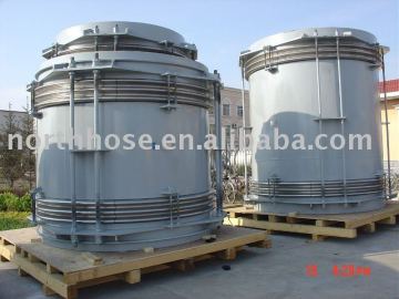 High temp. resistent twin tied welding expansion joints for blast furnace