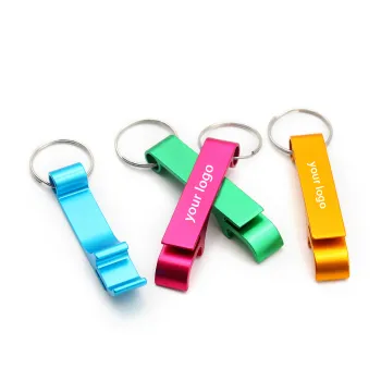 Customized Metal Bottle Opener Beer Keychains: Premium Quality Logoed Keyrings