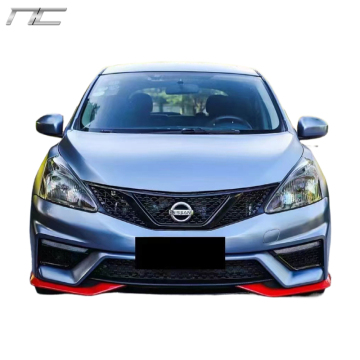 Nismo Style Body Kit for Nissan Tiida 2011-2015: Front Bumper, Rear Bumper, Side Skirts, Front and Rear Lips, Grill