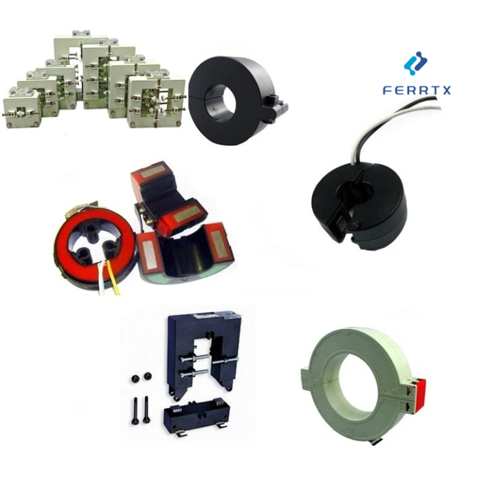 Família de núcleo dividido magnético de sensor atual