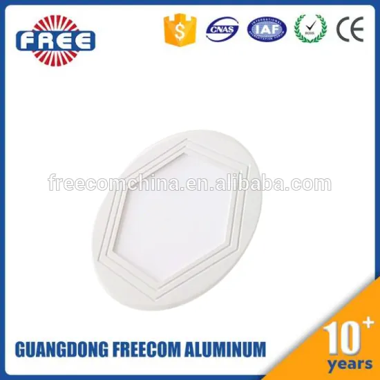 2017 new design outer round inner hexagonal led panel light shade 6w