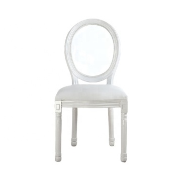 Vintage Outdoor Plastic Upholstered Louis Ghost Chair for Wedding Banquets