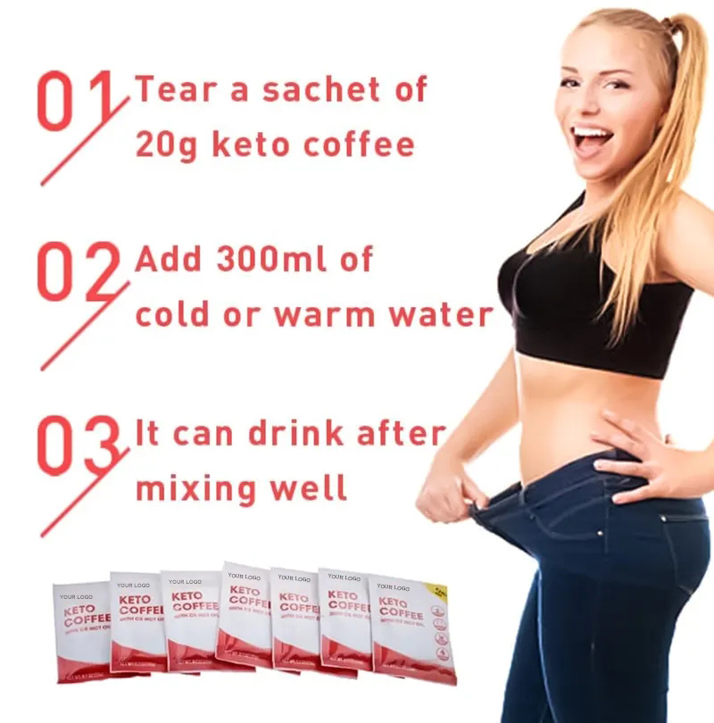 Private Label Natural Ingredient Sugar Free Fat Burn Instant Coffee Powder Weight Loss Slimming Keto Coffee Powder