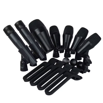 Wired Dynamic Microphone Kit for Drums and Instruments