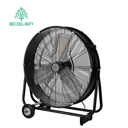 Industrial Pedestal Fan and High Velocity Drum Fan for Gym Cooling