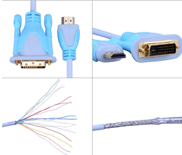 24k Gold DVI Cable to HDMI Cable