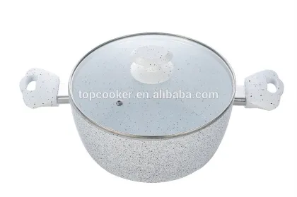 Easy-clean aluminum forged marble coating electric casserole