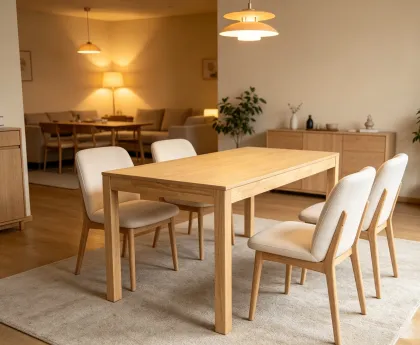 solid wood dining table