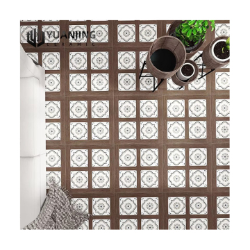 Customized French Retro Wood Design Anti-Rutsch-Bodenfliesen