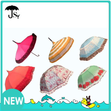 2016 Popular ladies three fold umbrella cheap 3 folded umbrella