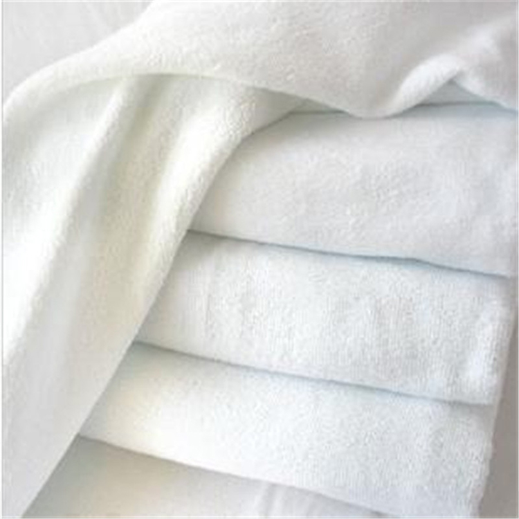 الأبيض العضوي مايكرو الألياف منشفة حمام تيري