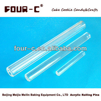 Non-stick acrylic rolling pin, fondant and gum paste rolling pin