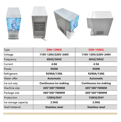 Stainless Steel Ice Maker Machine NUGGET Ice Maker
