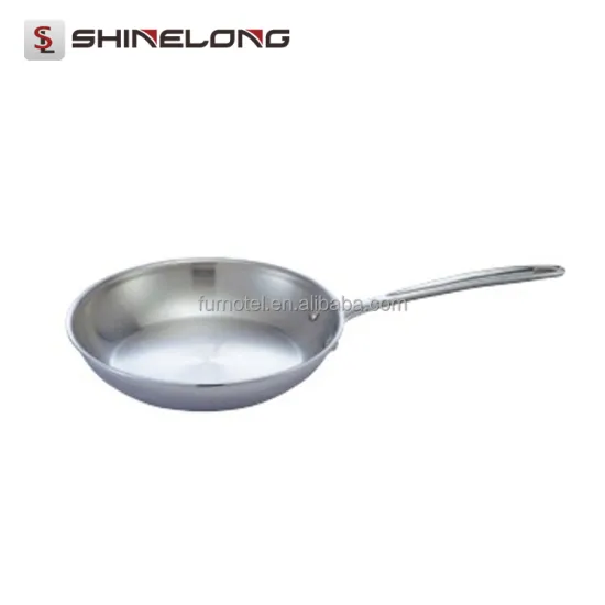 S197 Stainless Steel Non-stick Steel Dry Frying Pan