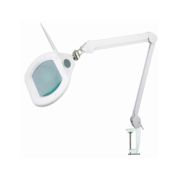 Magnifying Glass Lamp with Dimmable LED Lights and Articulated Arms