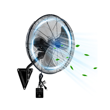 220V/50Hz Industrial Wall Fan with Aluminium Blades and Metal Oscillation