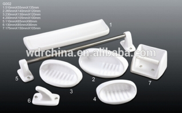 Ceramic factory Single Soap Holder Towel hook bathroom set accessories
