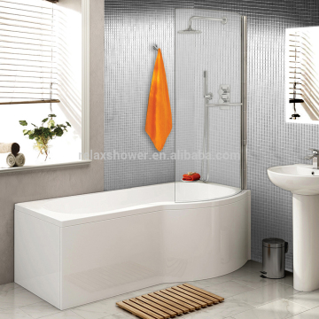 Modern 1500mm Bathtub Right Hand P Shaped Bathtub