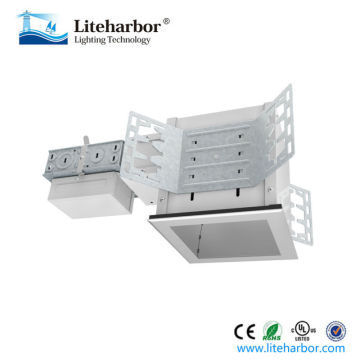 Aluminum ETL 4 X 4 inch Square Horizontal Compact Fluorescent LED Recessed Downlight