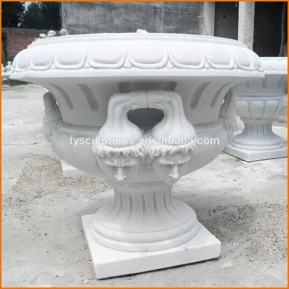 Handmade large stone flower pot